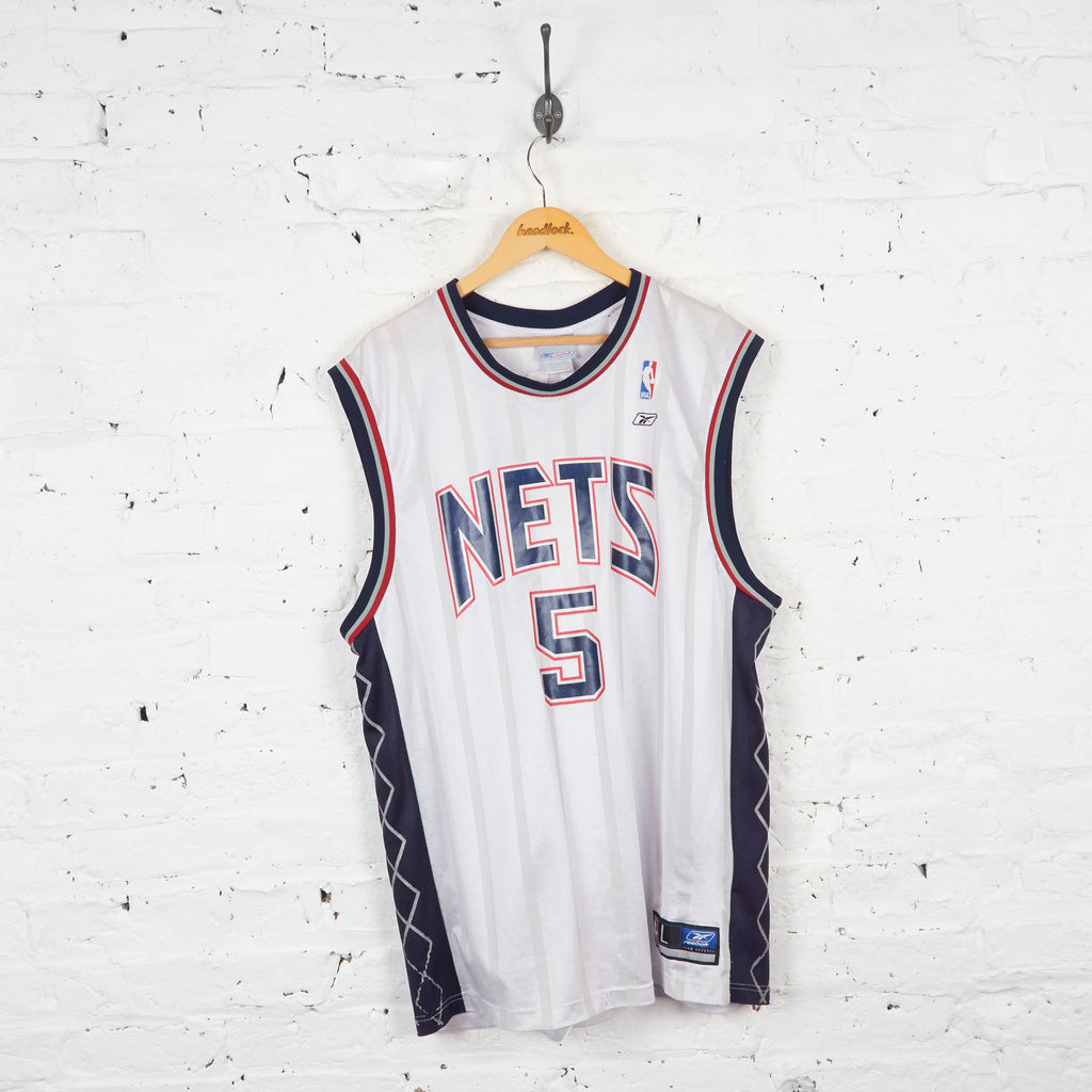 Vintage Reebok Brooklyn Nets NBA Jersey - White - L - Headlock