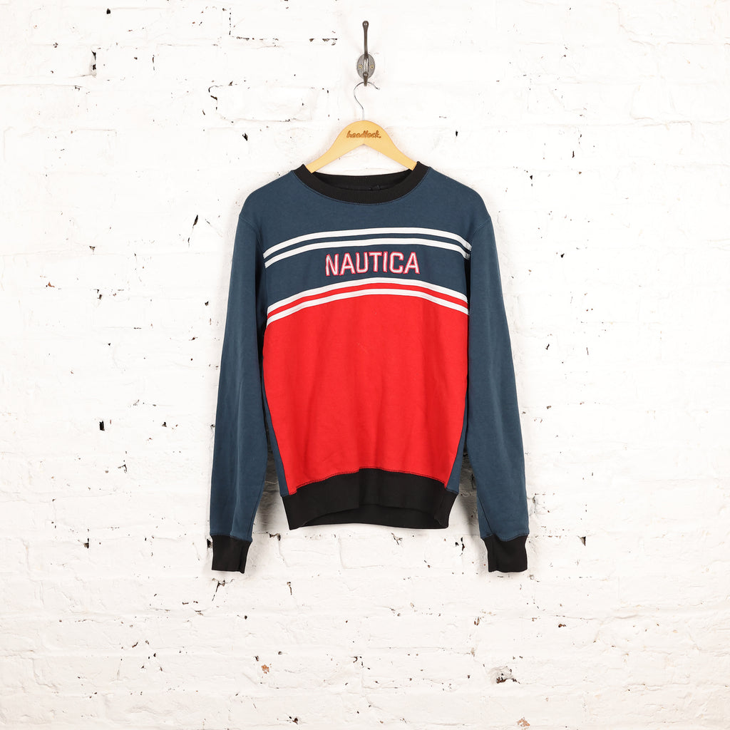 Vintage Reversible Nautica Jacket - Navy/Cream/Blue - L – Headlock