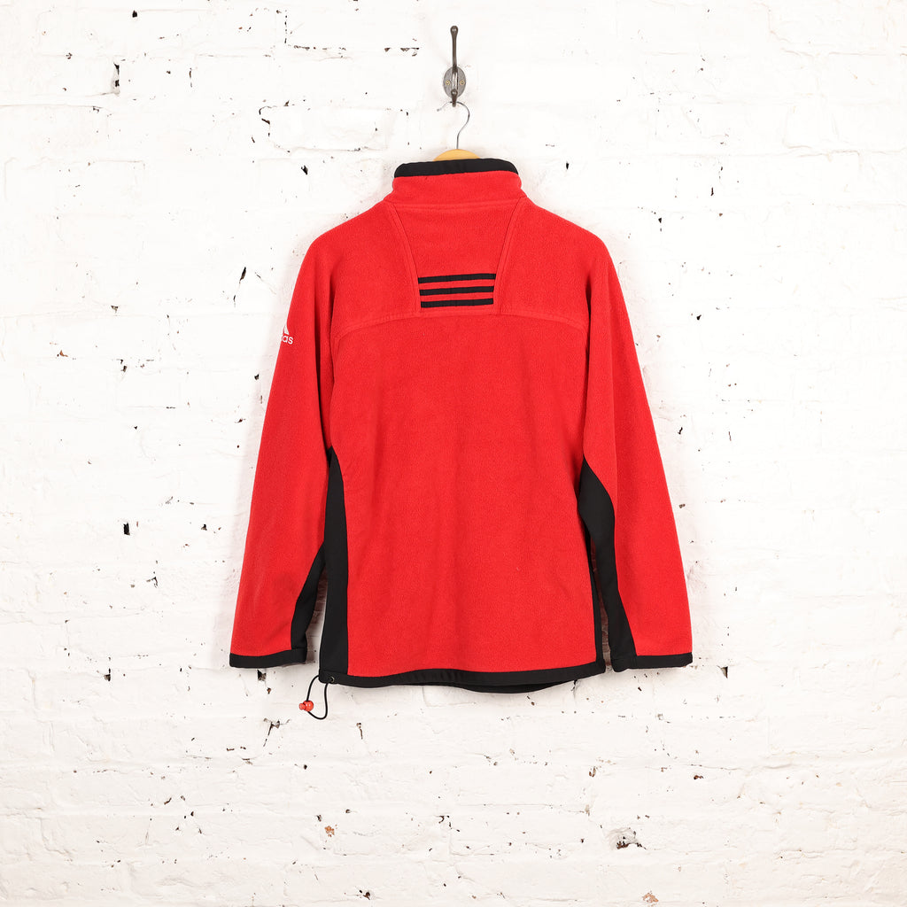 Adidas 90s 1/4 Zip Fleece - Red - M