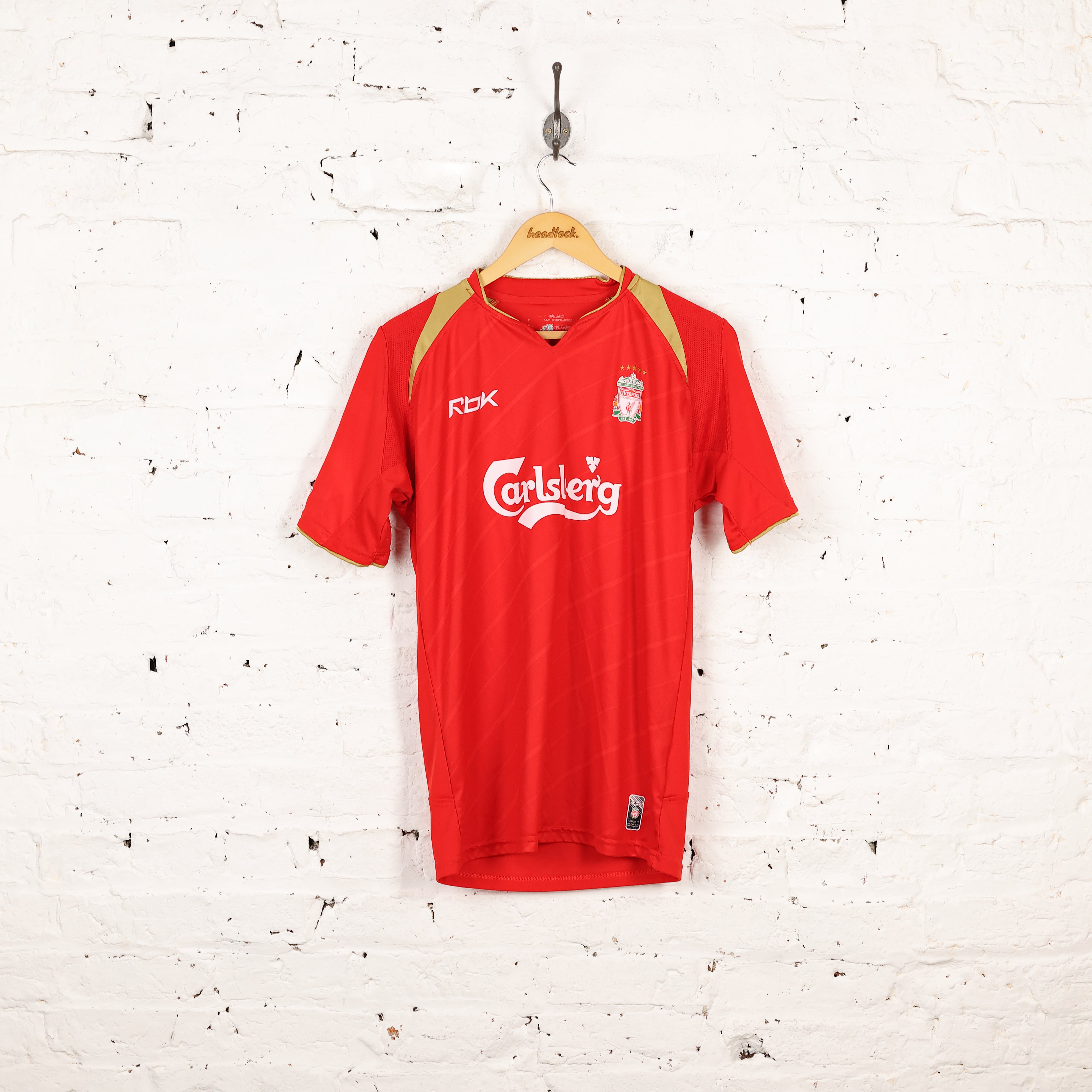 skærm drivhus Sammenligne Reebok Liverpool 2005 Champions League Home Football Shirt - Red - M –  Headlock