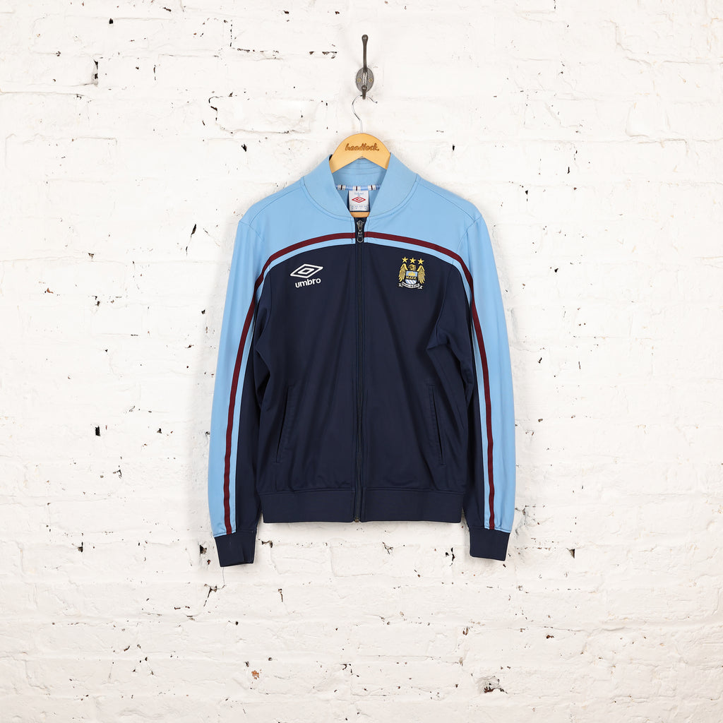 Manchester City Umbro Tracksuit Top Jacket - Blue - XL – Headlock