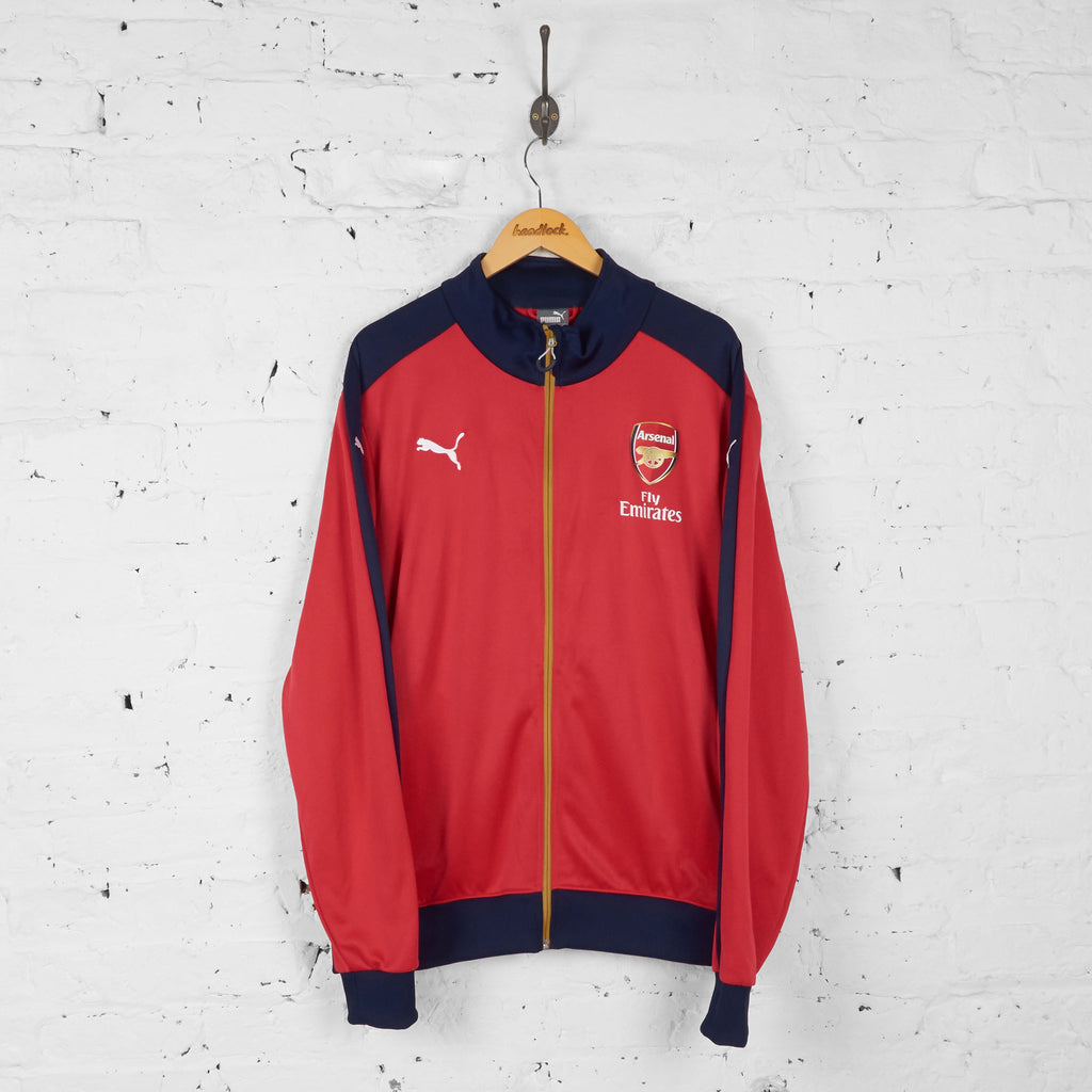 red puma tracksuit top