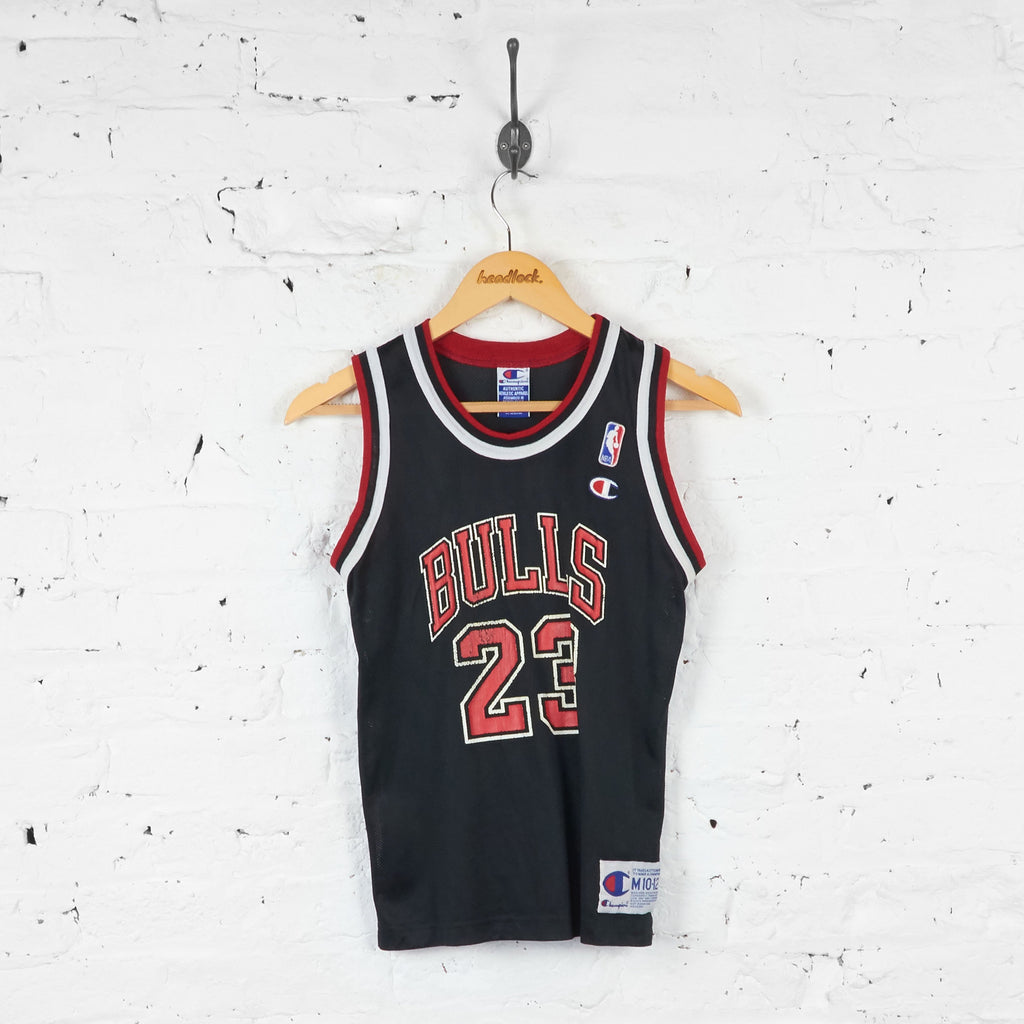 Kids Chicago Bulls Jordan NBA Basketball Jersey Black M Boys Headlock