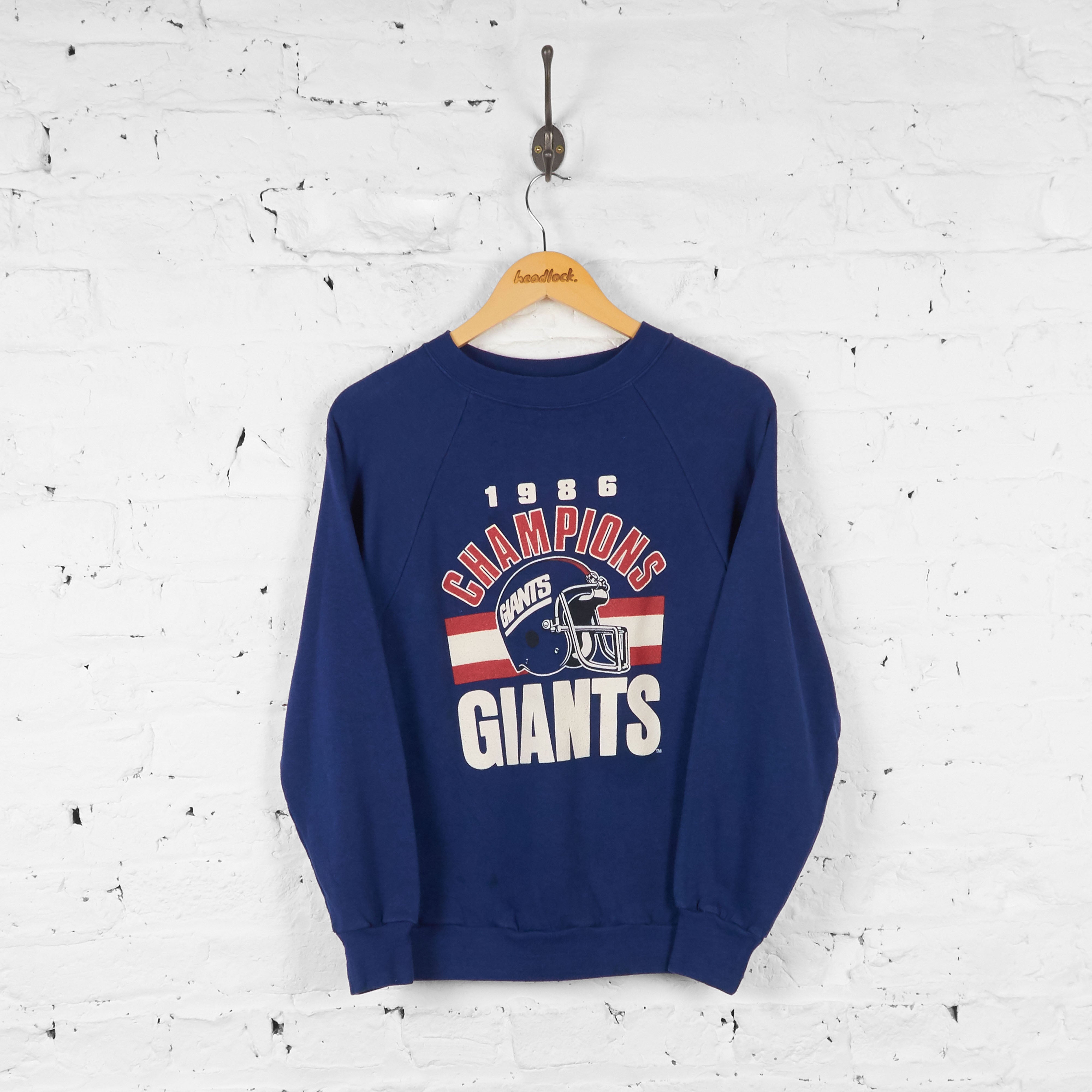 Hottertees 90s Helmets Vintage NY Giants Sweatshirt