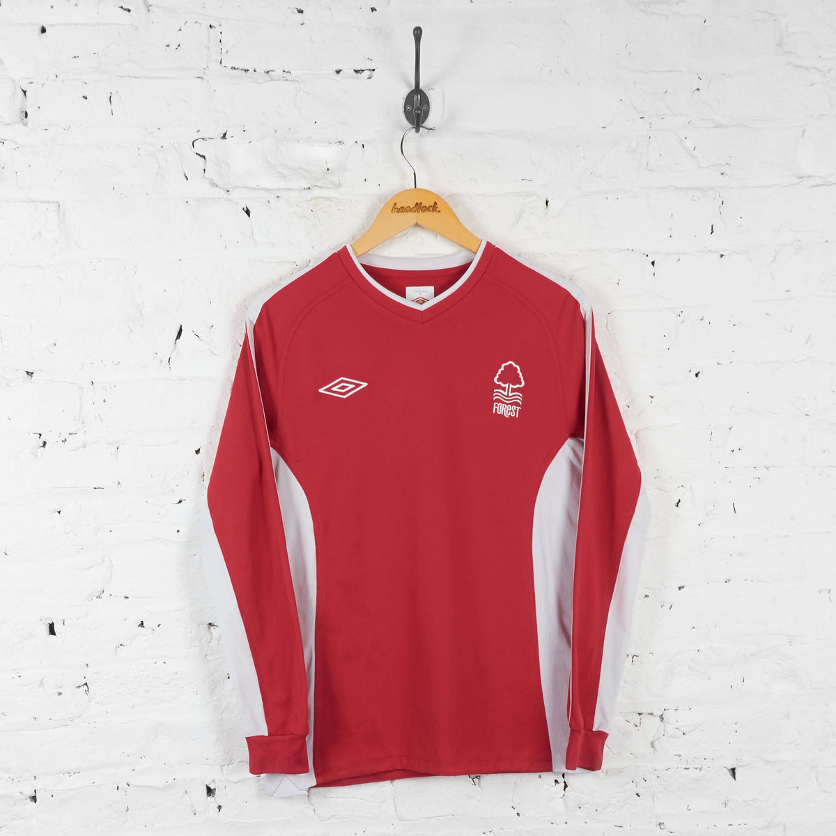 Nottingham Forest Umbro Long Sleeve Football Shirt - Red - S – Headlock