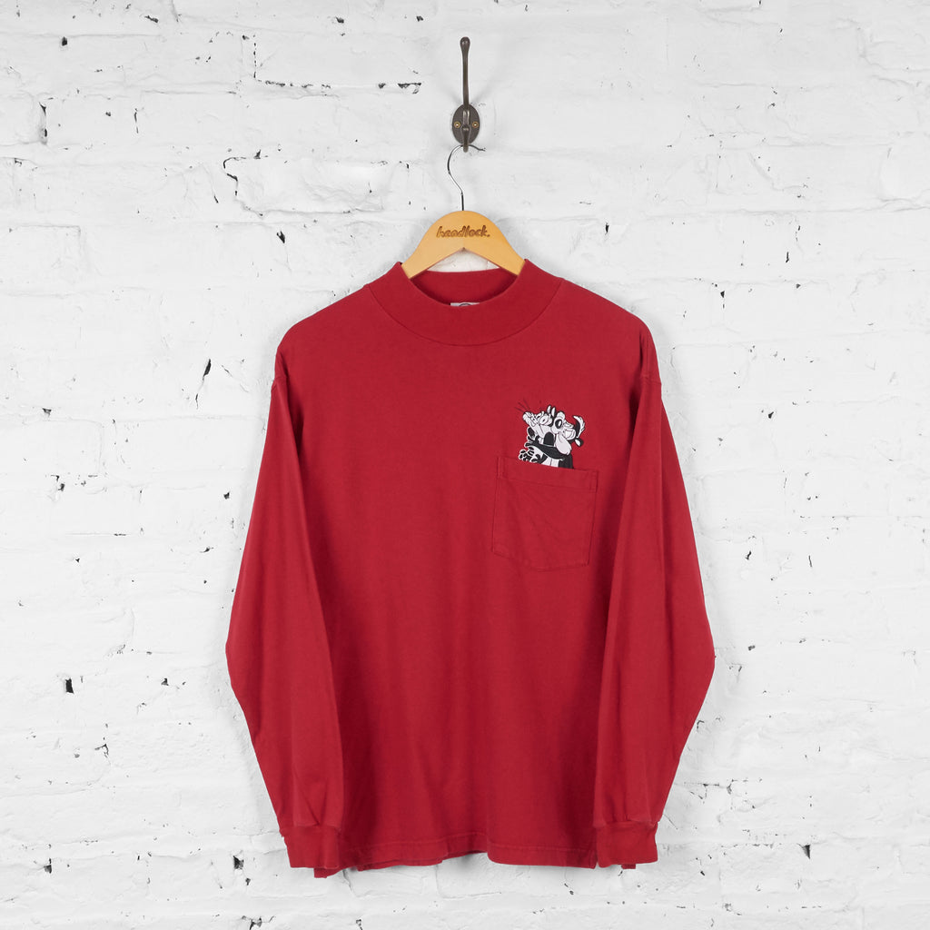 Pepe Le Pew Warner Bros Long Sleeve T Shirt - Red - S – Headlock