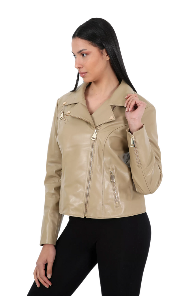 Goya Women Leather Jacket – Barya Leather