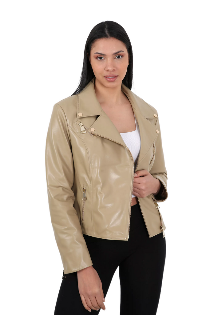 Goya Women Leather Jacket – Barya Leather