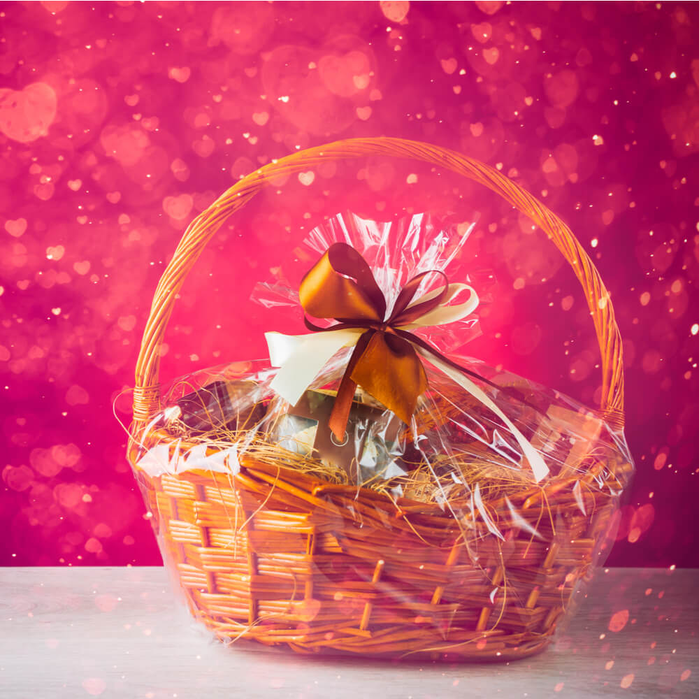 Valentine's Mimosa Gift Basket