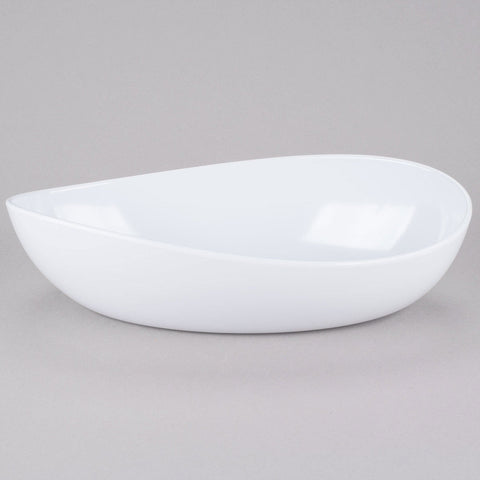 30 qt White Plastic Mixing Bowl - 23 3/4Dia x 8 1/2H