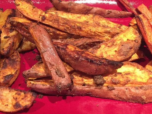   Roasted sweet potatoes WITH Ayala's Magic Spice  