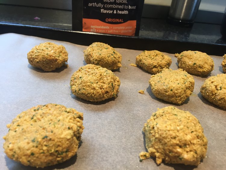  Falafel balls, ready for the oven 