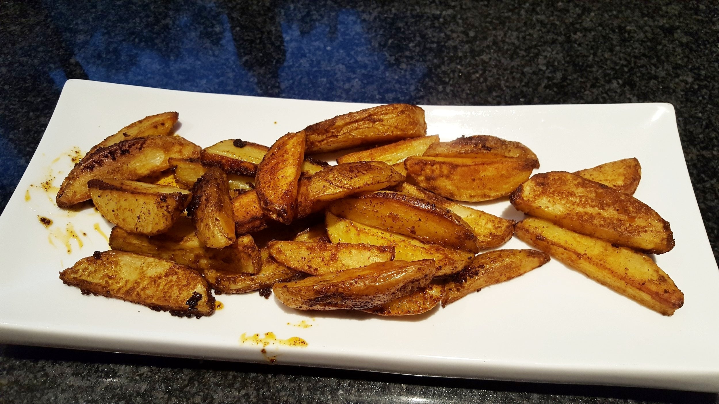  Roasted potatoes with Dr. Ayala's Magic Spice, a great way to make comfort food more nutritious! 