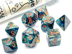 Lustrous Alpestris dnd dice set by Chessex Dice