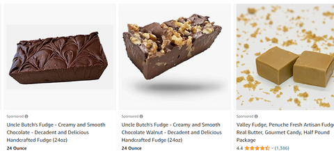 amazon fudge, not brycesdice fudge dice