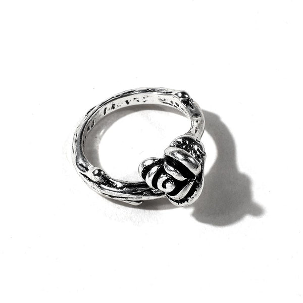 Dice Ring Silver Metal Triquetra | DND Convention Cosplay