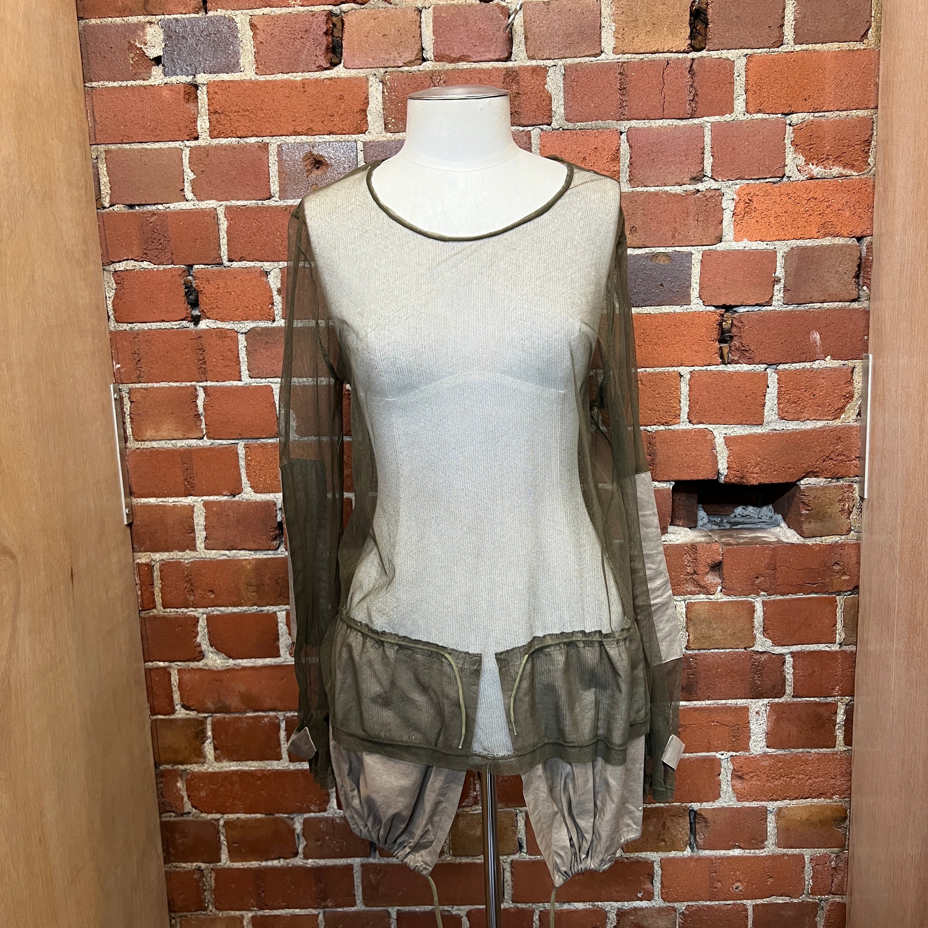 最新デザインの 1999s HELMUT LANG archive mesh knit top