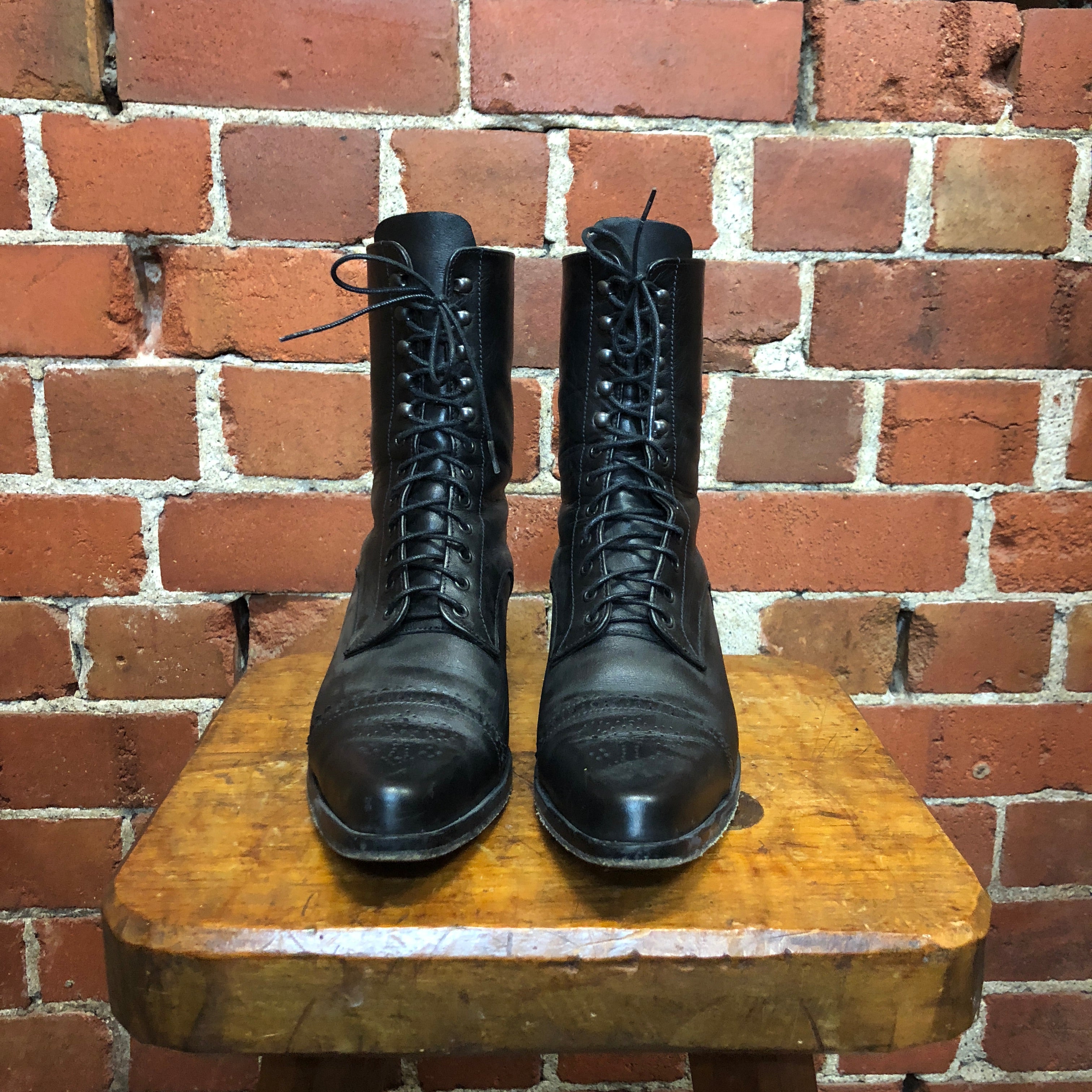 MINNIE COOPER lace up leather boots 37 