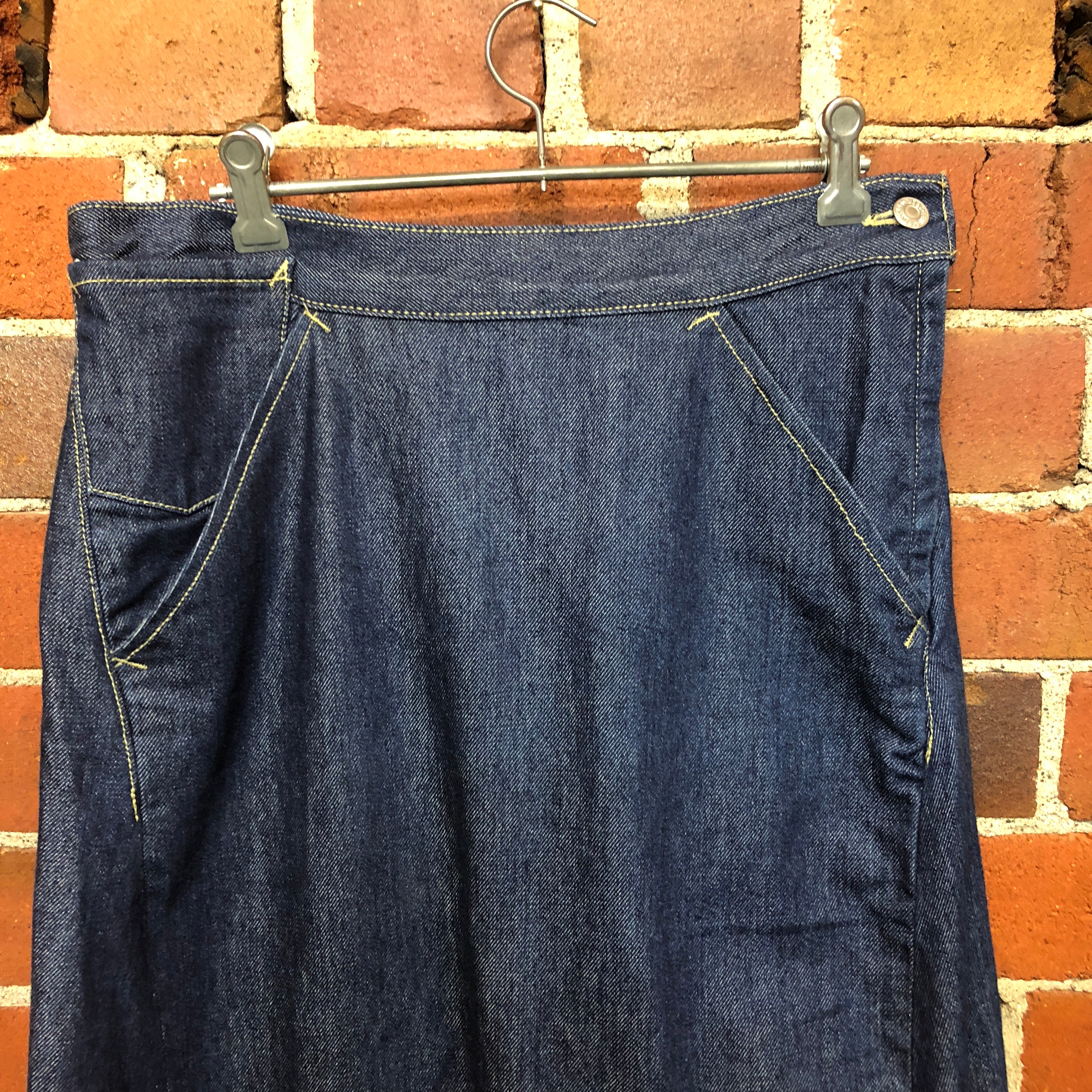 levis denim maxi skirt