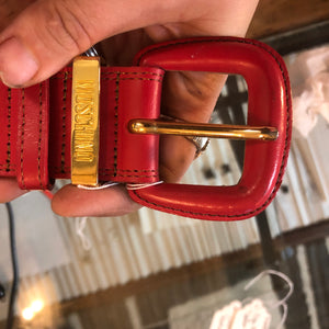MOSCHINO leather belt