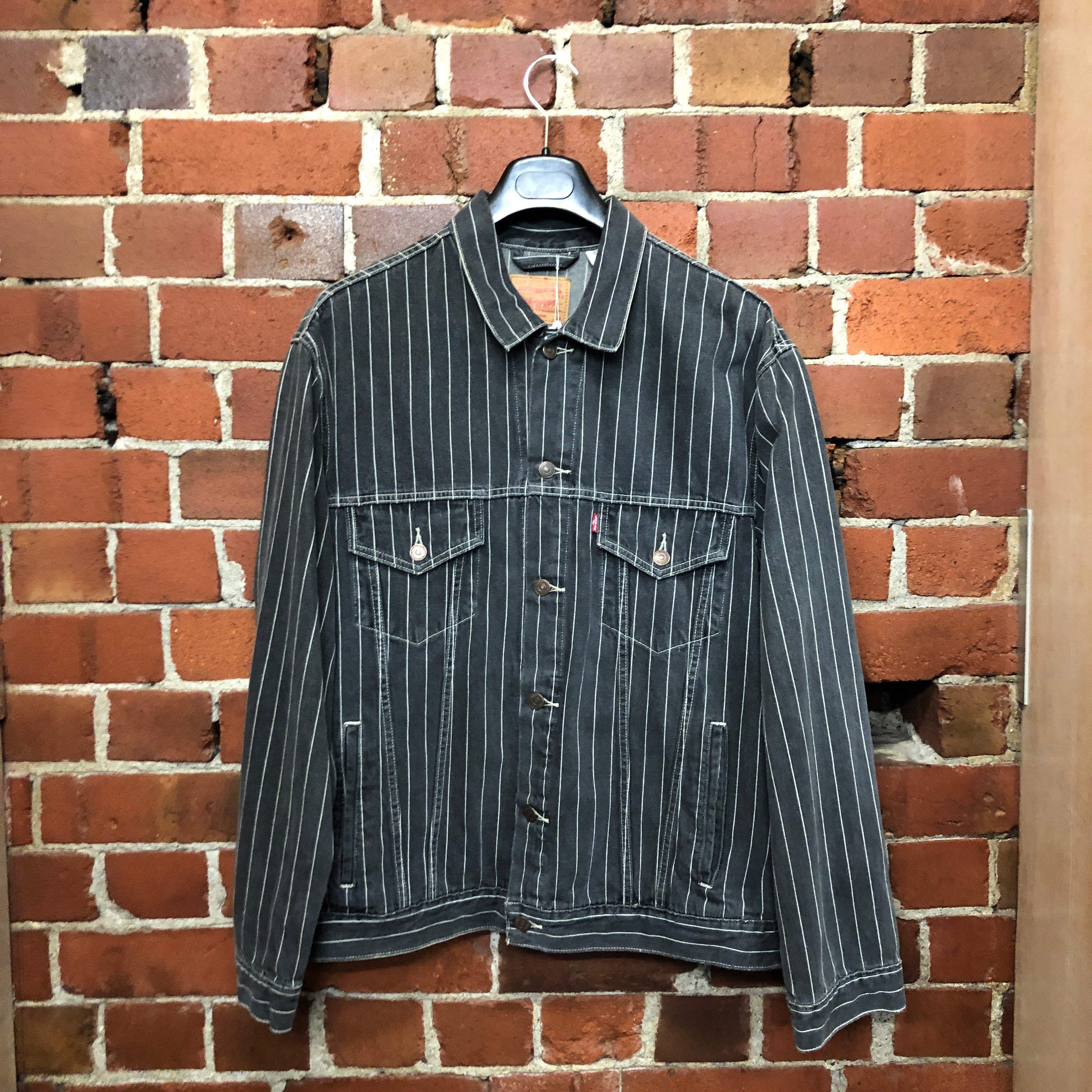 SUPREME X LEVIS pinstriped denim jacket – Wellington Hunters and Collectors