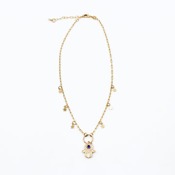 Louis Vuitton Blooming Supple Gold Tone Charm Necklace