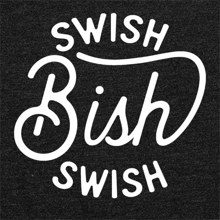Swish S Logo Tee - White