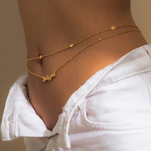 Personalized Name Belly Chain - Custom Waist Chain - Belly Dancing Gif –  LightningStore