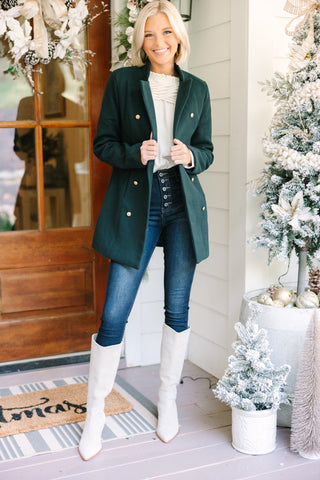 forest green winter coat