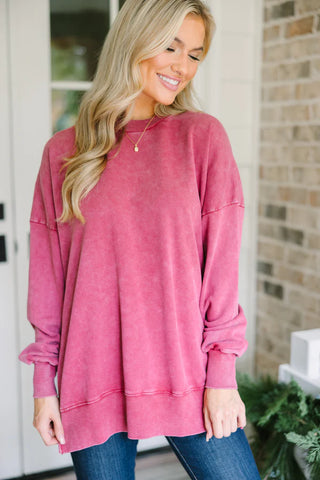 Wine Red Pullover