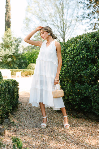 white midi dress boutique