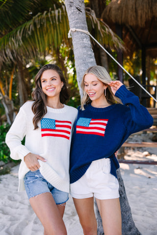 women's usa flag sweaters