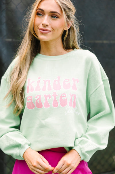 Teach Puff Vinyl Fuchsia Pink Graphic Corded Sweatshirt, Large - The Mint Julep Boutique | Women's Boutique Clothing