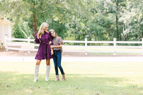 fall family photos dresses