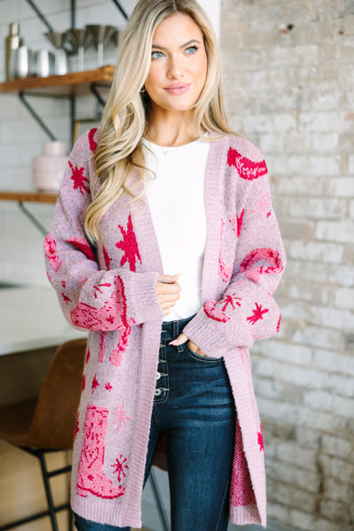 Make Your Day Hot Pink Checkered Cardigan – Shop the Mint