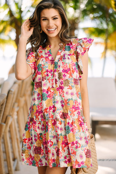 Hooked on Needles: Pink Dresses for two little girls