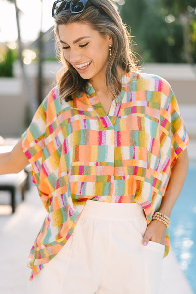 Women's Orange Tops  The Mint Julep Boutique – Shop the Mint