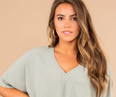 planned for this sage green top