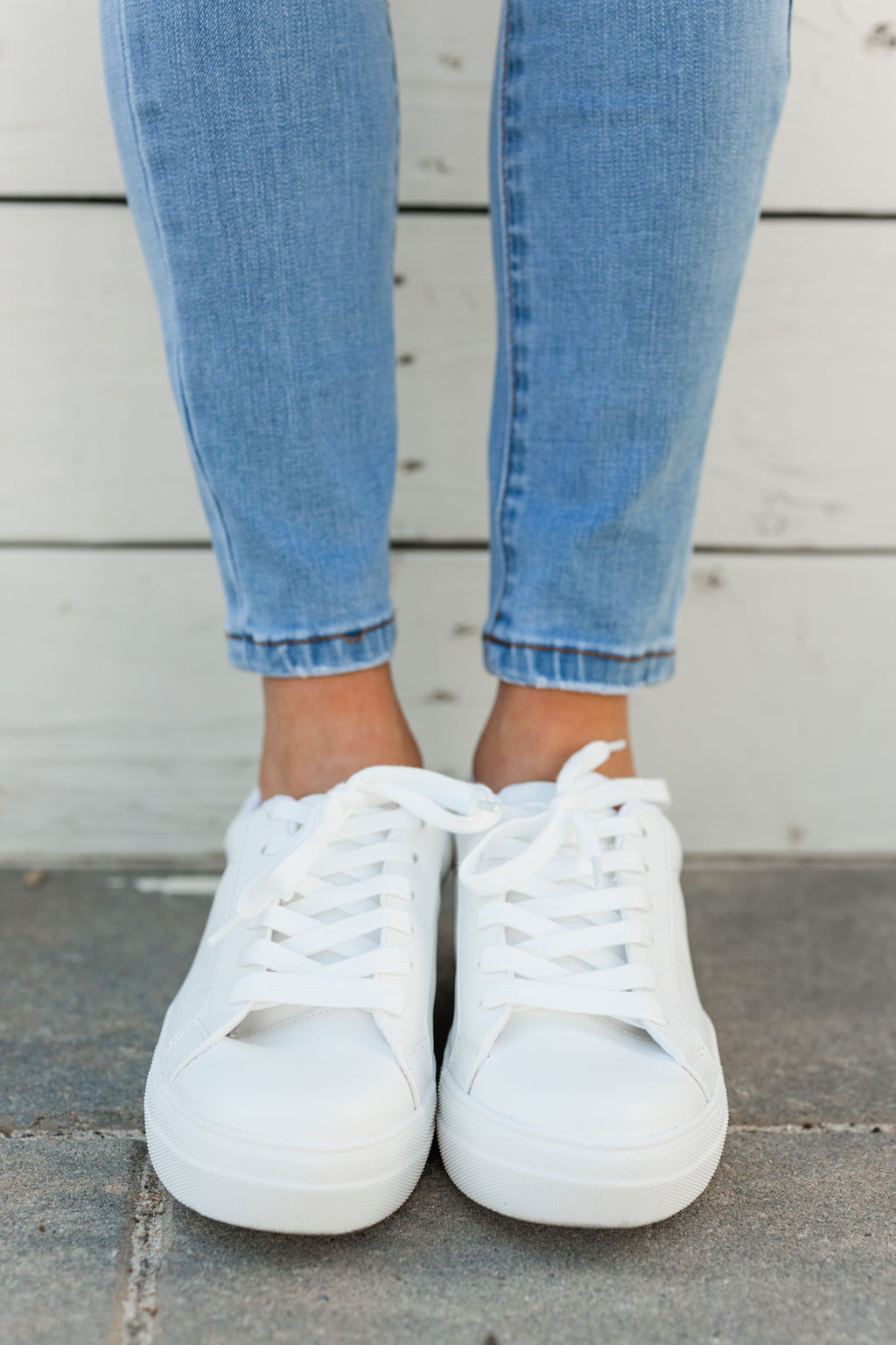 Moving Forward White Sneakers - Versatile Sneakers – Shop The Mint