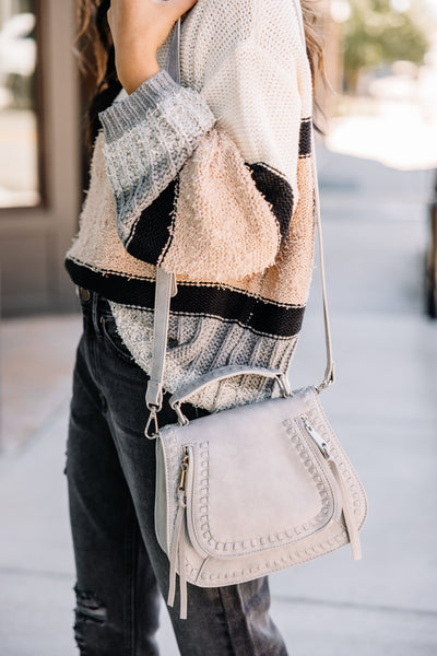 on Your Side Ivory White Raffia Fringe Purse, One Size - The Mint Julep Boutique | Women's Boutique Clothing