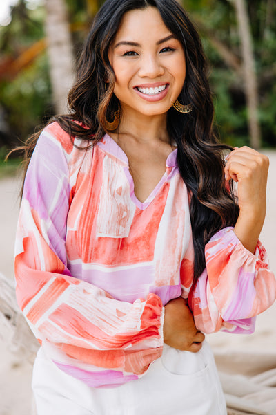 Make You Better Pale Blush Pink Tiered Tunic