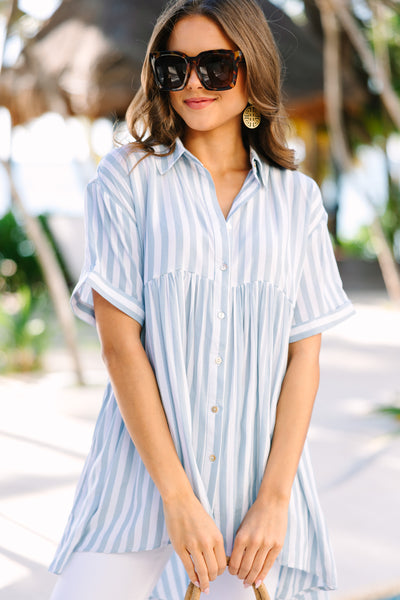 Off The Hook Green Striped Button Down Top – Shop the Mint