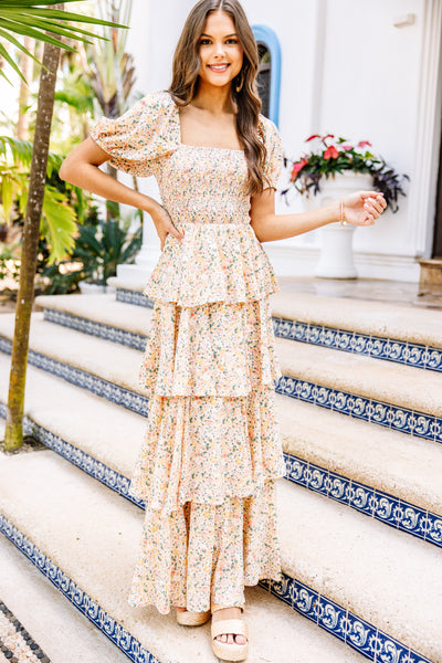 Live Your Best Life Clay Orange Eyelet Maxi Dress – Shop the Mint