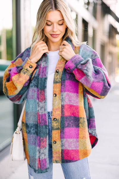 City Streets Emerald Green Plaid Coat – Shop the Mint