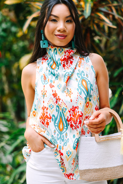 On My Way Out Camel Brown Scalloped Tank – Shop the Mint