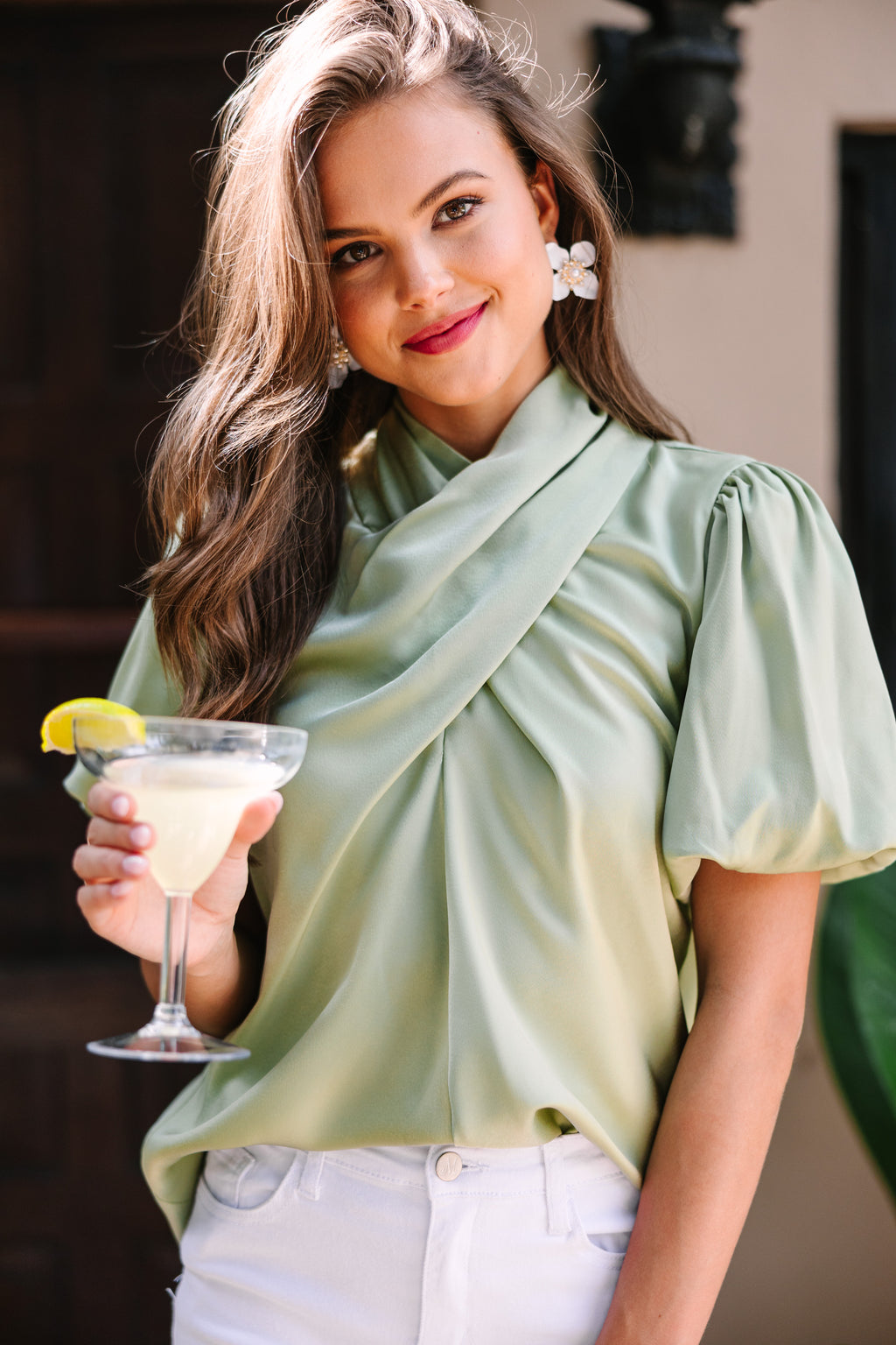 Tell Sage Green Blouse – Shop The Mint