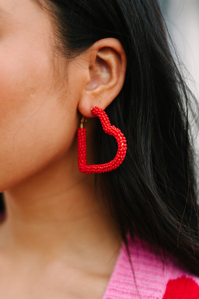 My Heart Is Yours Red Earrings – Shop the Mint