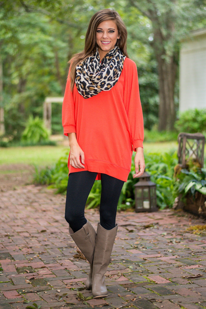 Slouchy Dolman Tunic, Coral – The Mint Julep Boutique