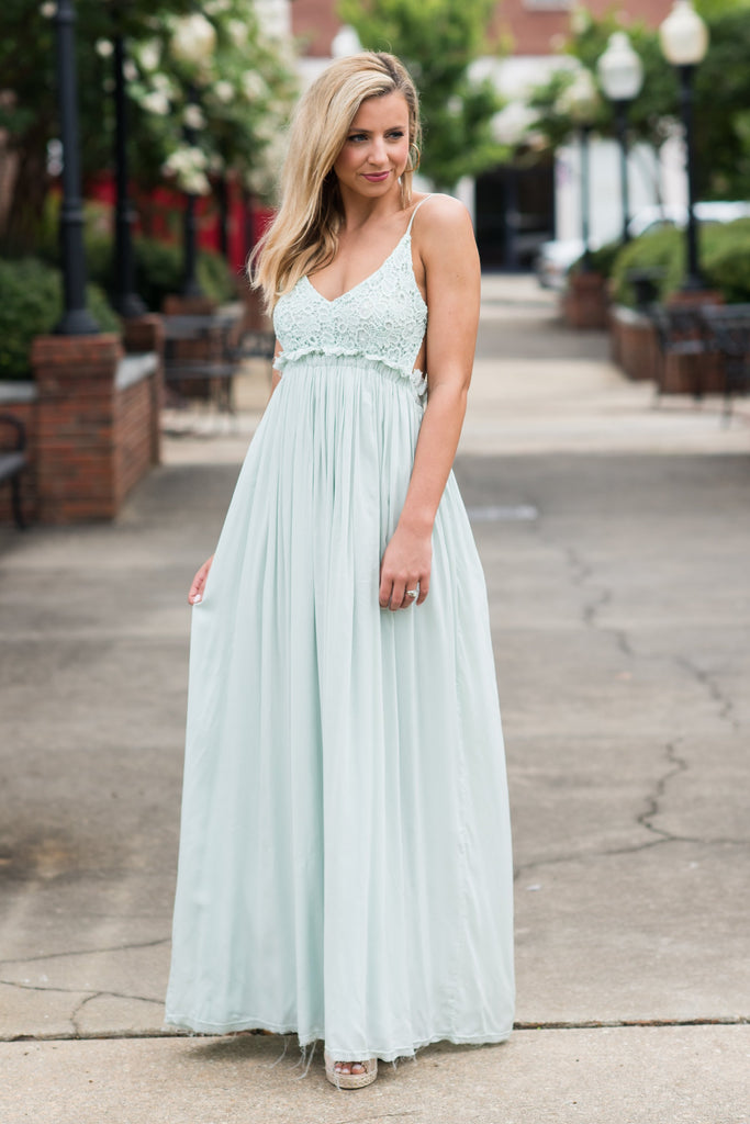 Take My Hand Maxi Dress, Mint – The Mint Julep Boutique