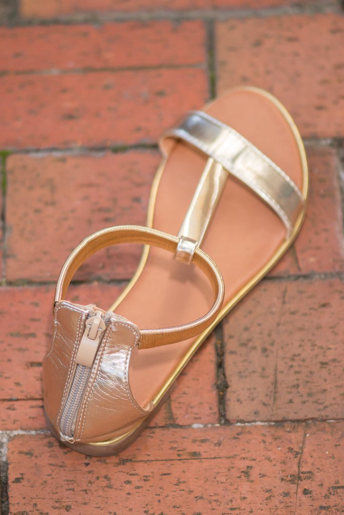 The Paola Sandals, Gold – The Mint Julep Boutique